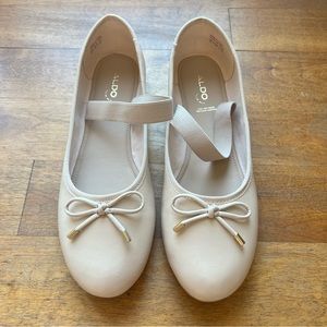 ALDO Leather Nude/Beige Ballet Flats - Size 10US / 41EU